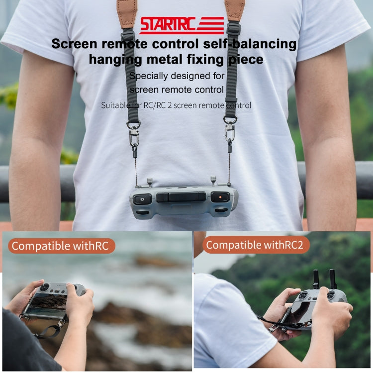 Pour DJI RC / RC 2 STARTRC Kit de Sangle de Cou avec Système d'Auto-Équilibrage