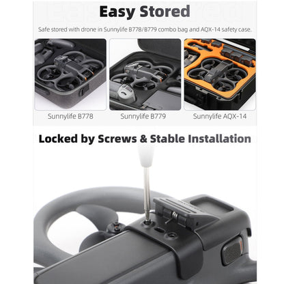 For DJI Avata 2 Sunnylife Battery Anti-release Buckle Clip Lock-up Anti-falling Battery Safety Lock Buckle Guard (Black)