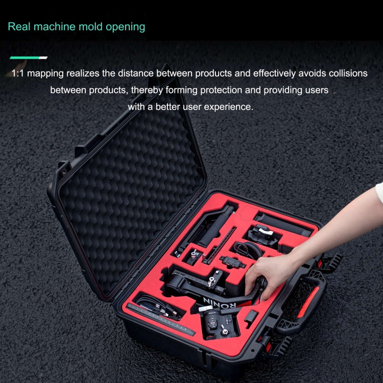 Pour DJI RS4/ RS4 Pro STARTRC Valise Portable Étanche et Antichoc en ABS (Noir)