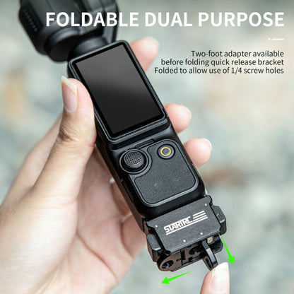 Pour le support d'extension d'adaptateur à montage rapide STARTRC DJI Pocket 3 (noir)