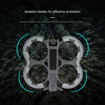 For DJI Avata 2 STARTRC Drone LED Propeller Protective Guard Anti-collision Ring (Transparent)