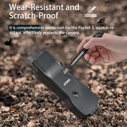 For DJI Osmo Pocket 3 STARTRC Storage Box Protective Case with Lanyard (Black)