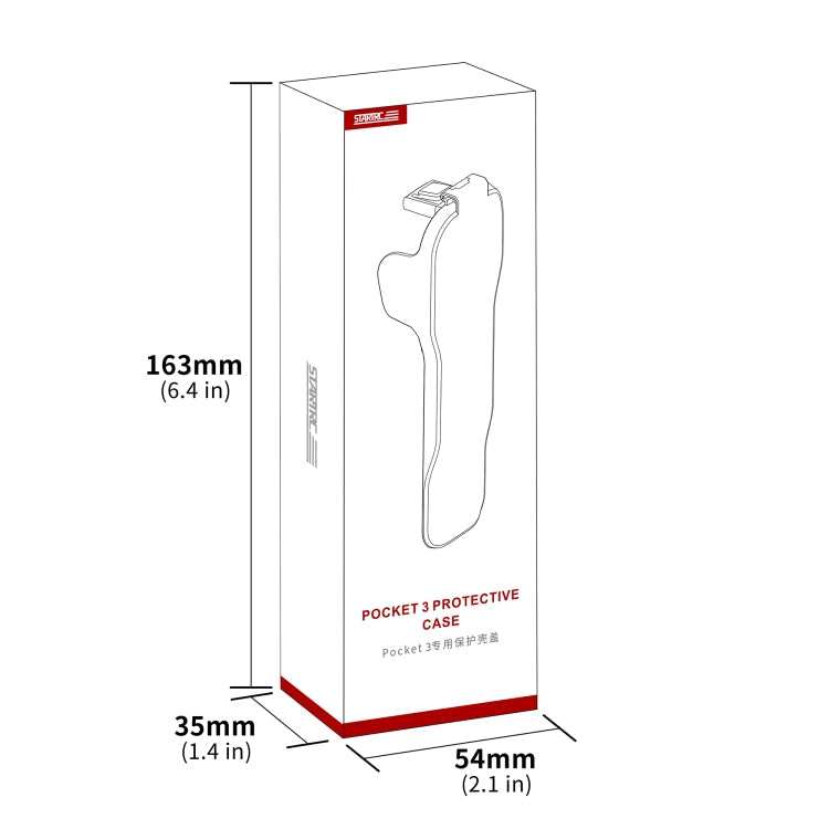 For DJI Osmo Pocket 3 STARTRC Storage Box Protective Case with Lanyard (Black)