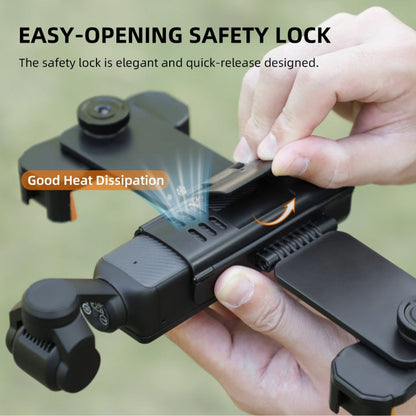 For DJI OSMO Pocket 4 / 3 Sunnylife ZJ756 Expanded Dual Phone Clamp Holder (Black)