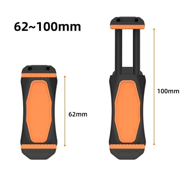 For DJI OSMO Pocket 4 / 3 Sunnylife ZJ756 Expanded Dual Phone Clamp Holder (Black)