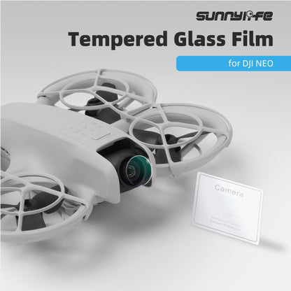 Pour DJI Neo Sunnylife 2x Film protecteur d'objectif de drone en verre trempé (Transparent)