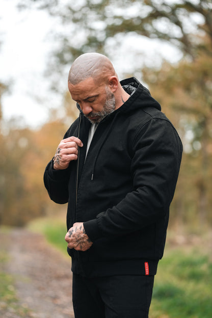 NVYSKN Mens Canvas Bomber Jacket