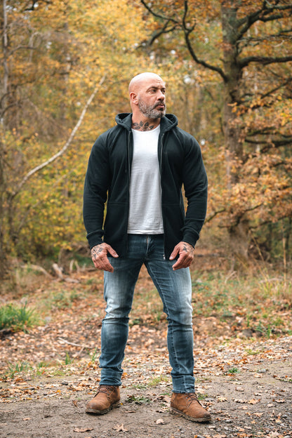 NVYSKN Mens Casual Zip Hoody