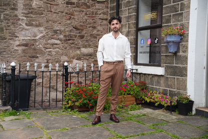 High Waist Pleated Men's Trousers