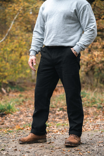 NVYSKN Mens Cotton Canvas Utility Trousers