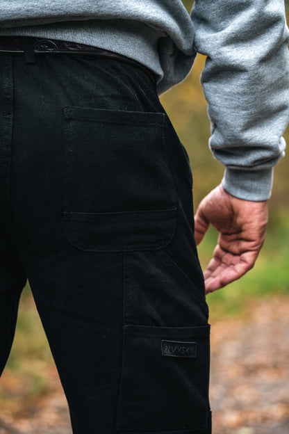 NVYSKN Mens Cotton Canvas Utility Trousers