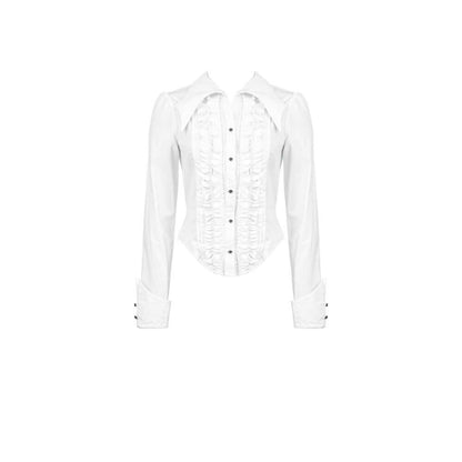 Dark in Love Queeny White Gothic Demon Shirt