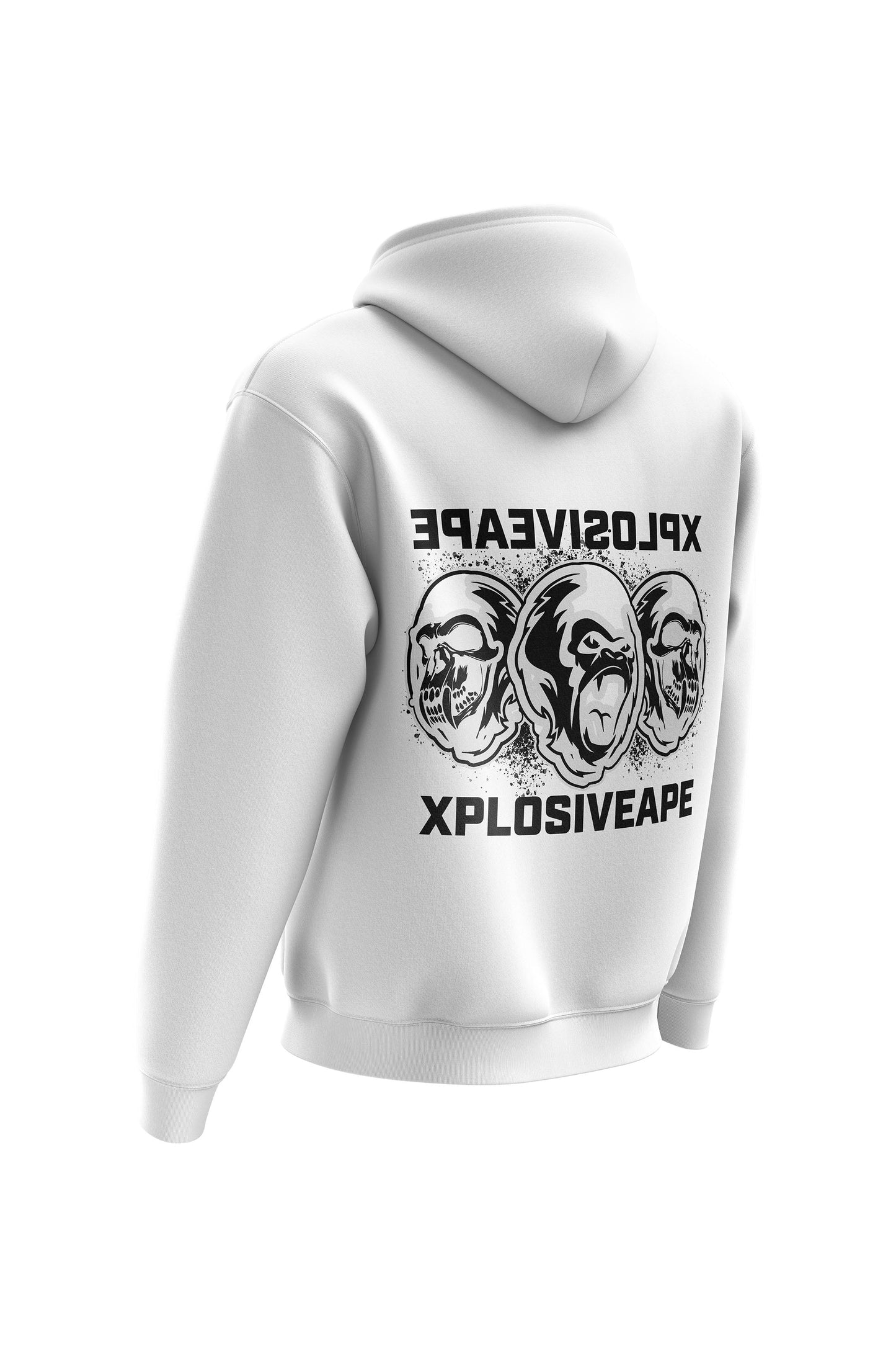 Sweat à capuche dégradé XAPE - Blanc