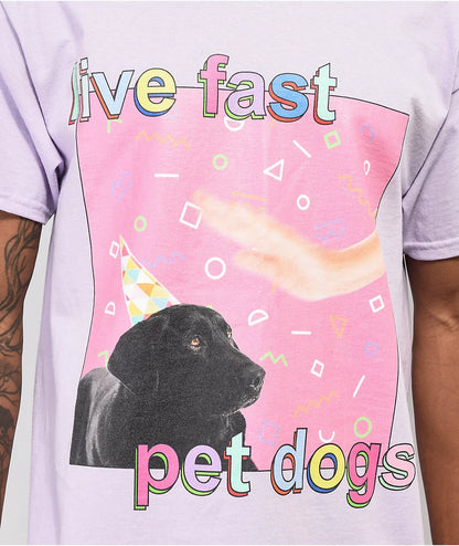 live fast pet dogs - t-shirt