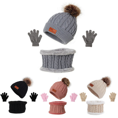 Baby Hat, Gloves, and Scarf Set Acrylic Fiber, One Size