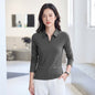 Collar long sleeved top
