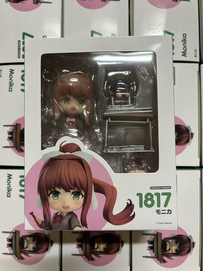 Q-version Clay Man Heartbeat Literary Department Monica Face Changing Mobile Anime Handmade Model Doll