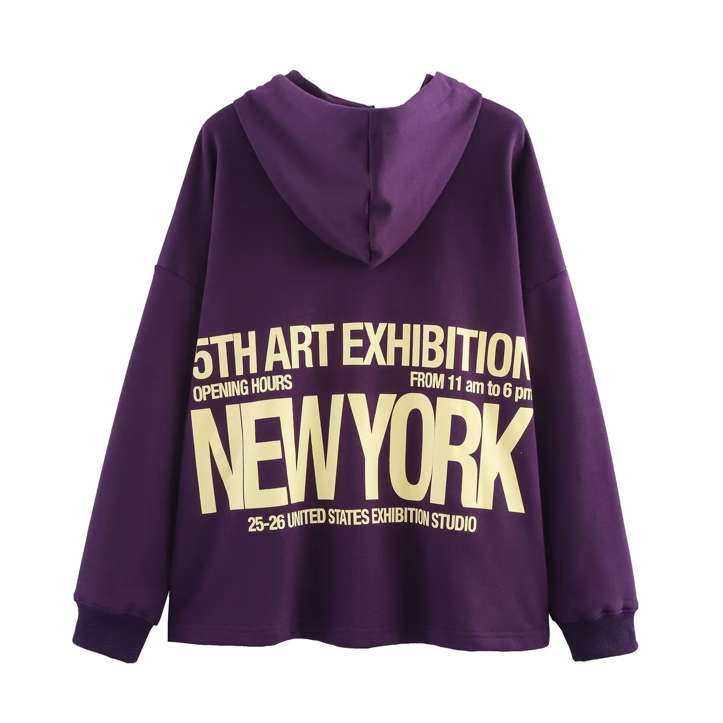 Versatile casual hooded printed hoodie