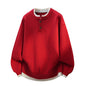 Henley Neck Knit Sweater