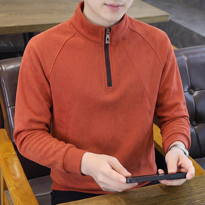 Men's Half Zip Thermal Fleece Sweatshirt