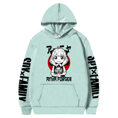 Anya Red Moon Hoodie Loose Sweatshirt Spy Family