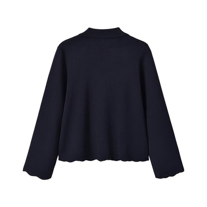 knitted jacket+short skirt set