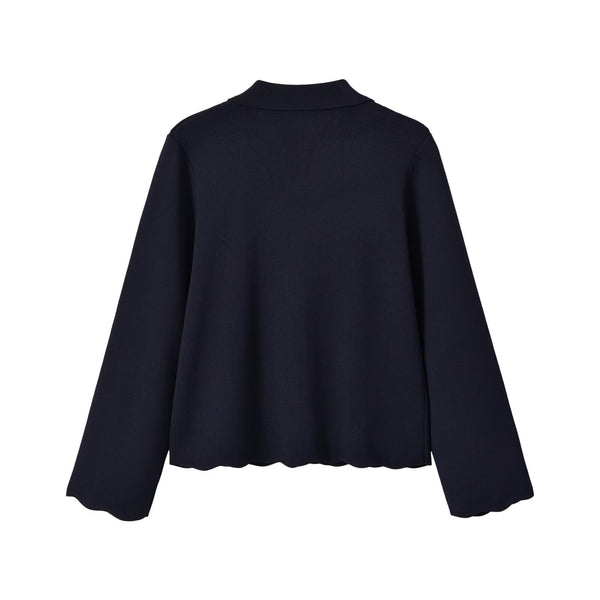 knitted jacket+short skirt set