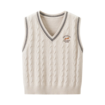 Women's Casual Fur-Collar Sweater Vest