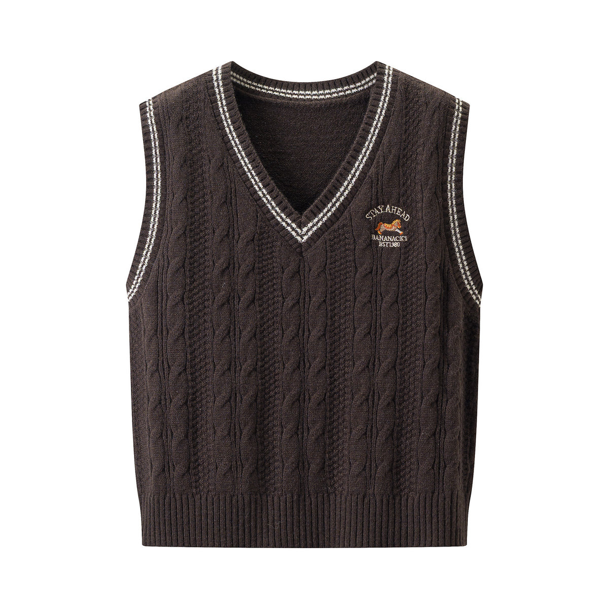 Women's Casual Fur-Collar Sweater Vest