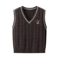 Women's Casual Fur-Collar Sweater Vest