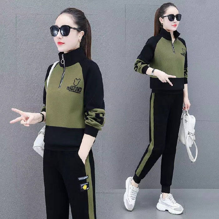 Fashion Casual Hoodie Two-Piece Set
