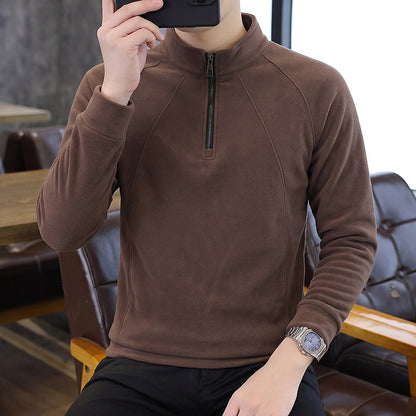 Men's Half Zip Thermal Fleece Sweatshirt