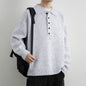 Men's  Lapel Collar Loose Knit Sweater