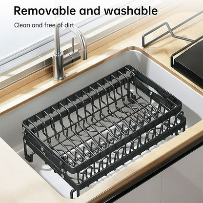 Foldable 2-Layer Kitchen Dish Rack