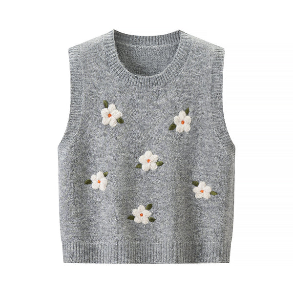 Women's Jacquard Knit Layering Vest