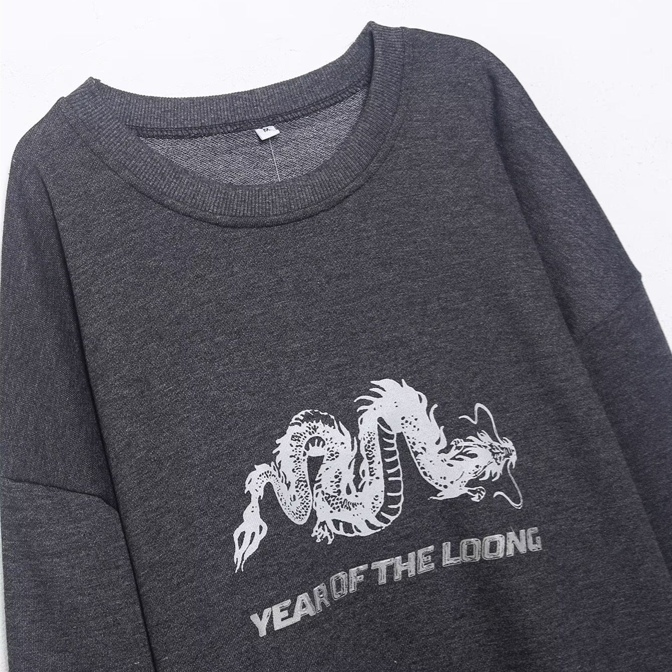 Animal print wash effect hoodie