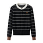 Women's Contrast Stripe Cardigan Sweater