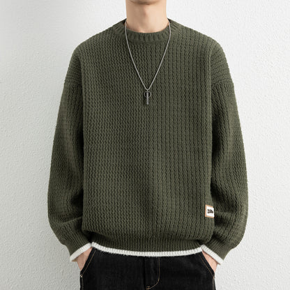 Men's Designer Style Thickened Loose Soft Knit Sweater