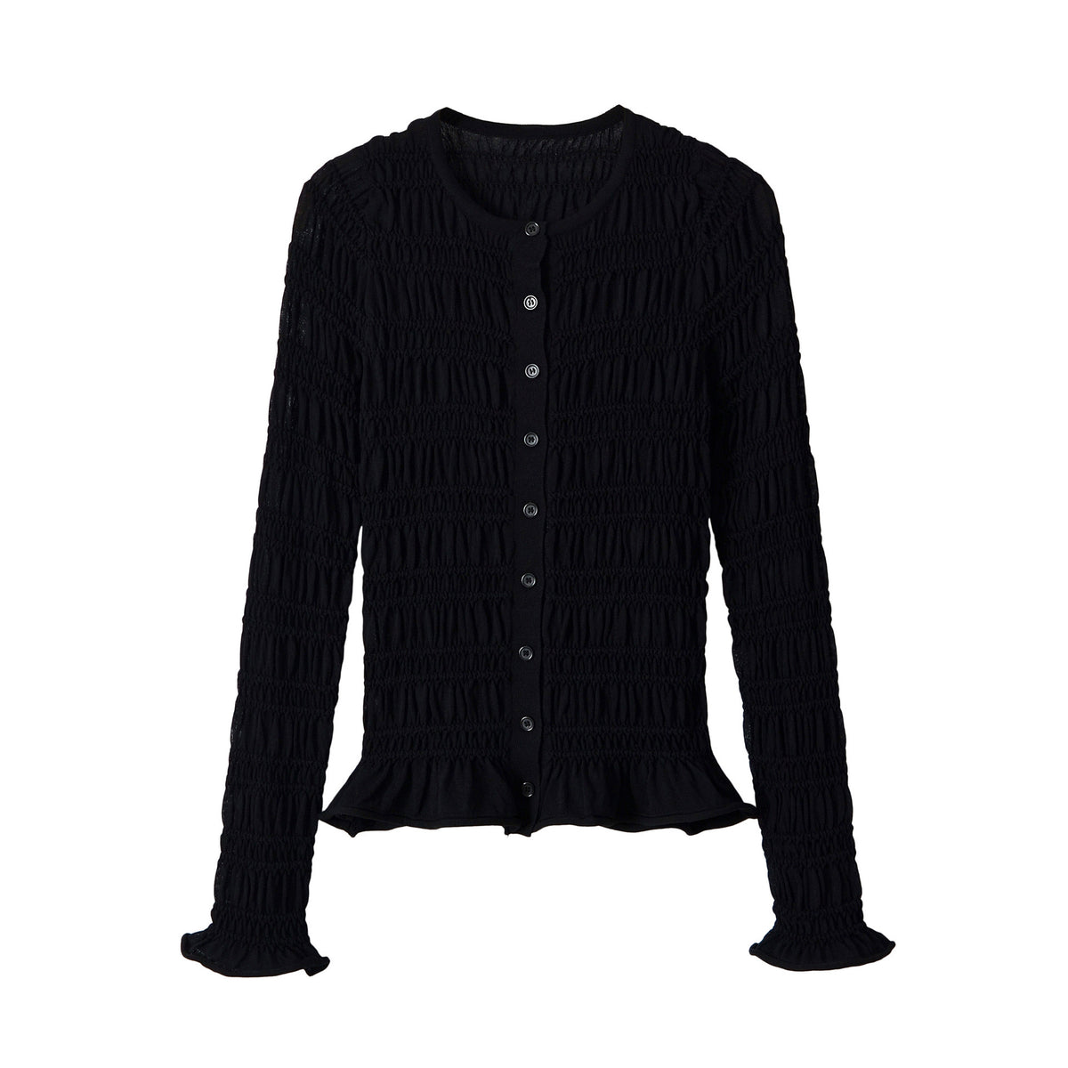 Long sleeved round neck top