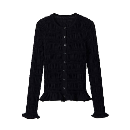 Long sleeved round neck top