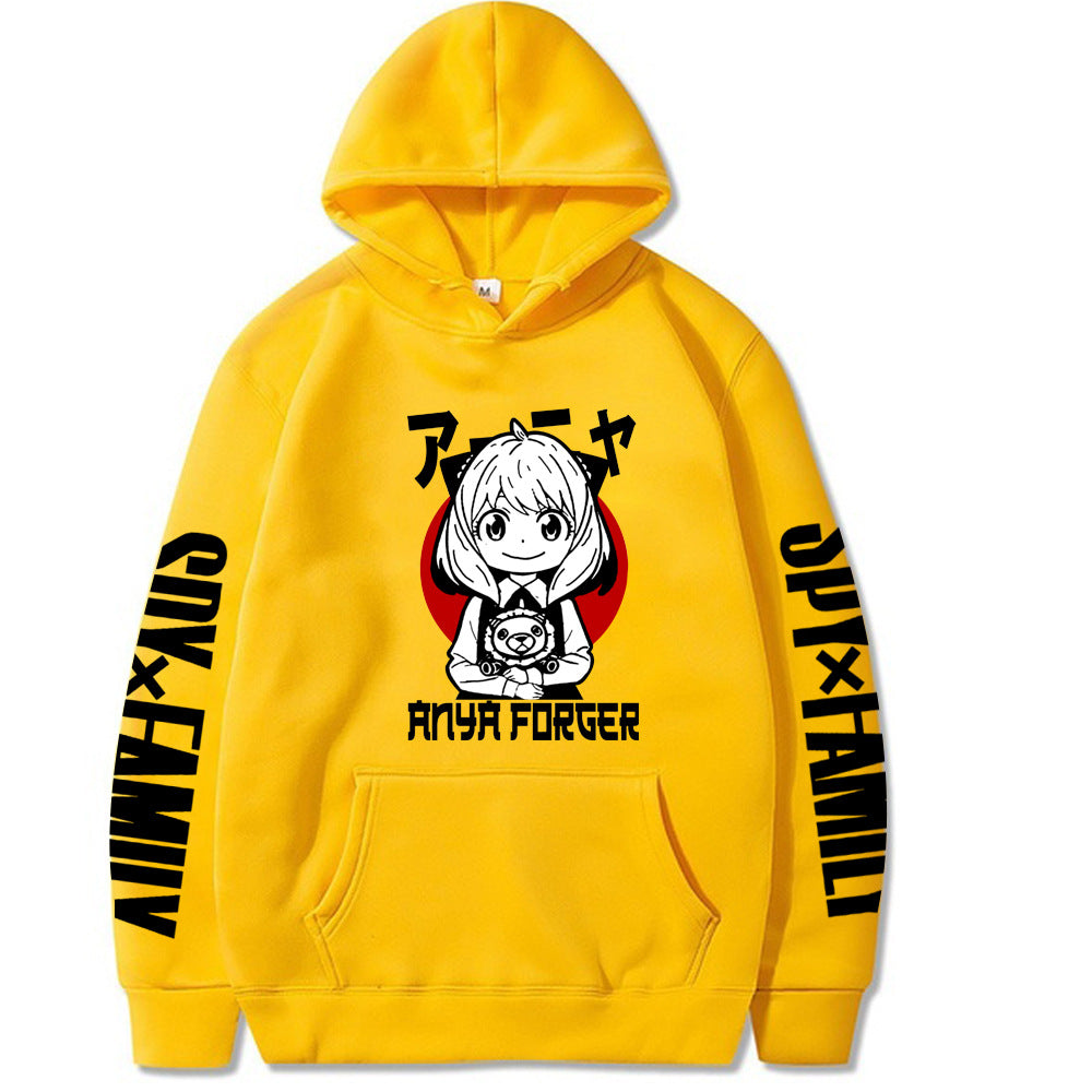 Anya Red Moon Hoodie Loose Sweatshirt Spy Family
