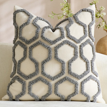 Honeycomb Tufted Cushion Cover