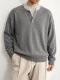Color blocking long sleeved loose sweater