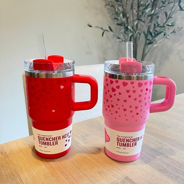 304 Stainless Steel Heart-Pattern Thermos Cup