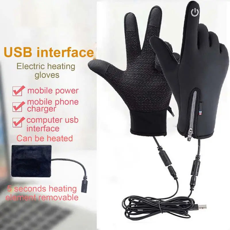 Heated touchscreen gloves for cycling and skiing - view 2