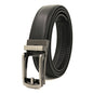 Men's automatic buckle two-layer cowhide leather belt ﻿
