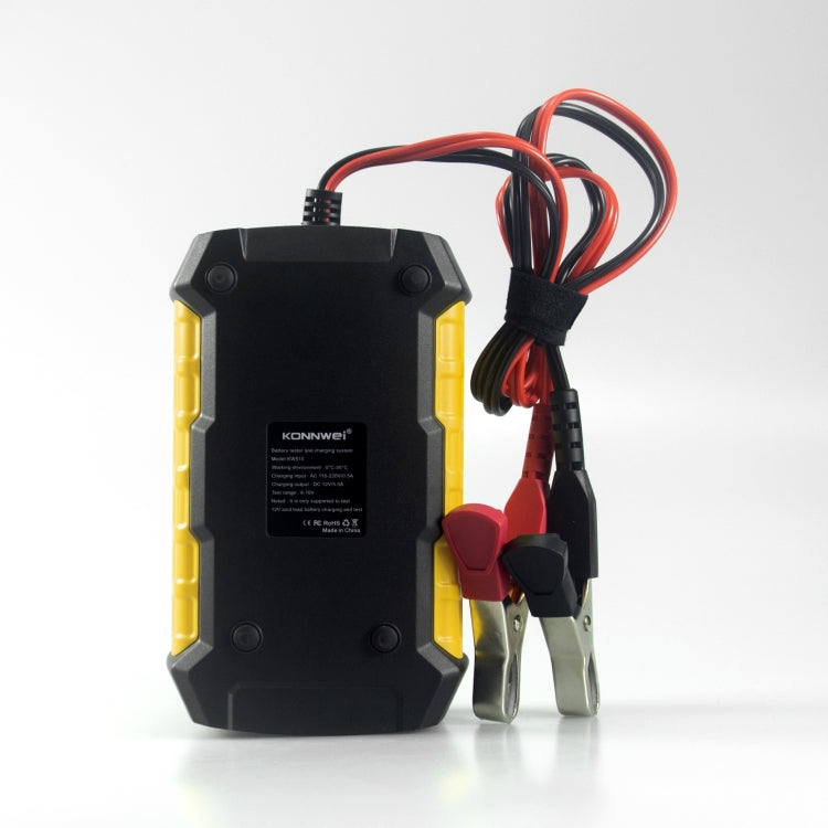 Testeur / Chargeur / Réparateur de batterie de voiture 3 en 1 KONNWEI KW510, prise en charge de 8 langues (prise UE)