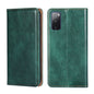 For Samsung Galaxy S20 FE PU + TPU Gloss Oil Solid Color Magnetic Horizontal Flip Leather Case with Holder & Card Slot & Wallet(Green)