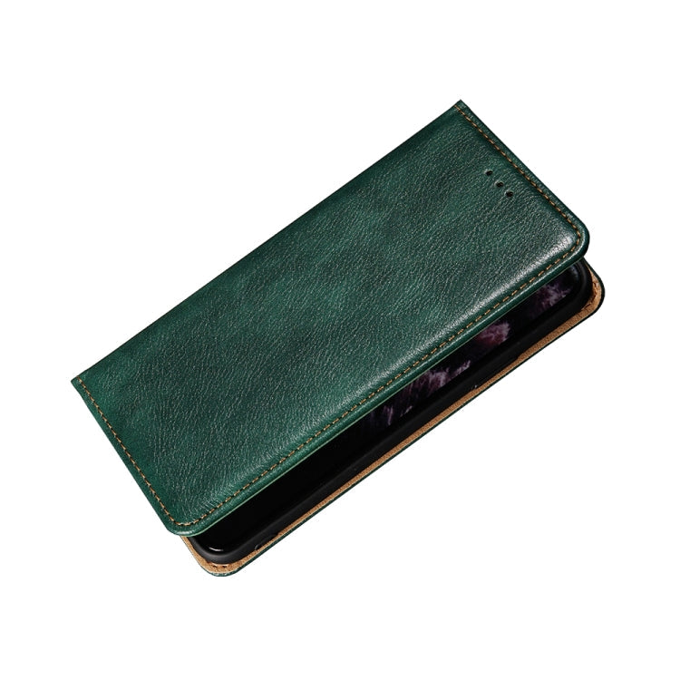 For Samsung Galaxy S20 FE PU + TPU Gloss Oil Solid Color Magnetic Horizontal Flip Leather Case with Holder & Card Slot & Wallet(Green)