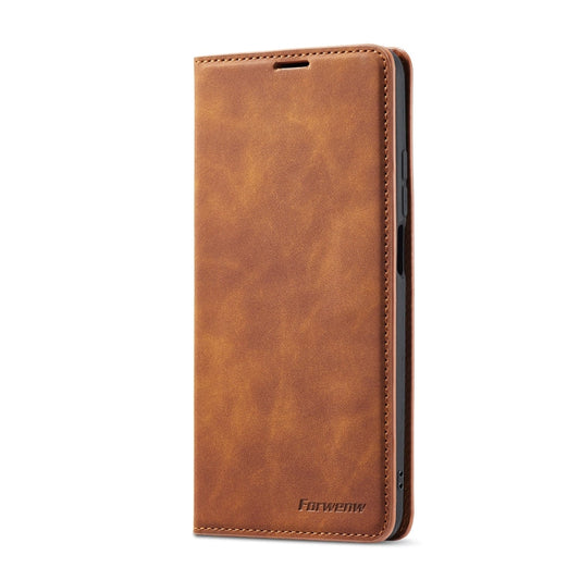 For Xiaomi Mi 10T Pro Forwenw Dream Series Oil Edge Strong Magnetism Horizontal Flip Leather Case with Holder & Card Slots & Wallet & Photo Frame(Brown)
